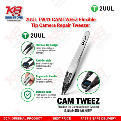 2UUL TW41 CAMTWEEZ Flexible-Tip Camera Repair Tweezer