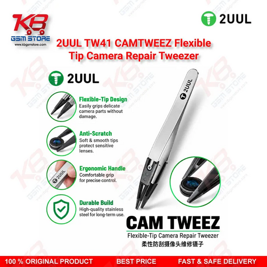 2UUL TW41 CAMTWEEZ Flexible-Tip Camera Repair Tweezer