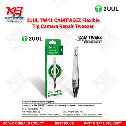 2UUL TW41 CAMTWEEZ Flexible-Tip Camera Repair Tweezer