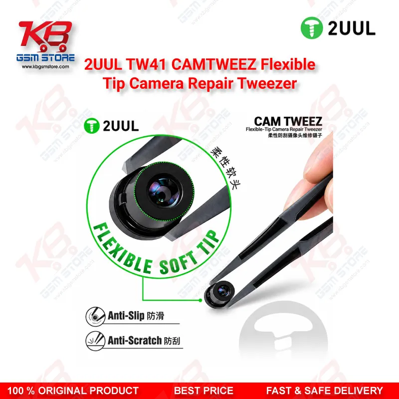 2UUL TW41 CAMTWEEZ Flexible-Tip Camera Repair Tweezer