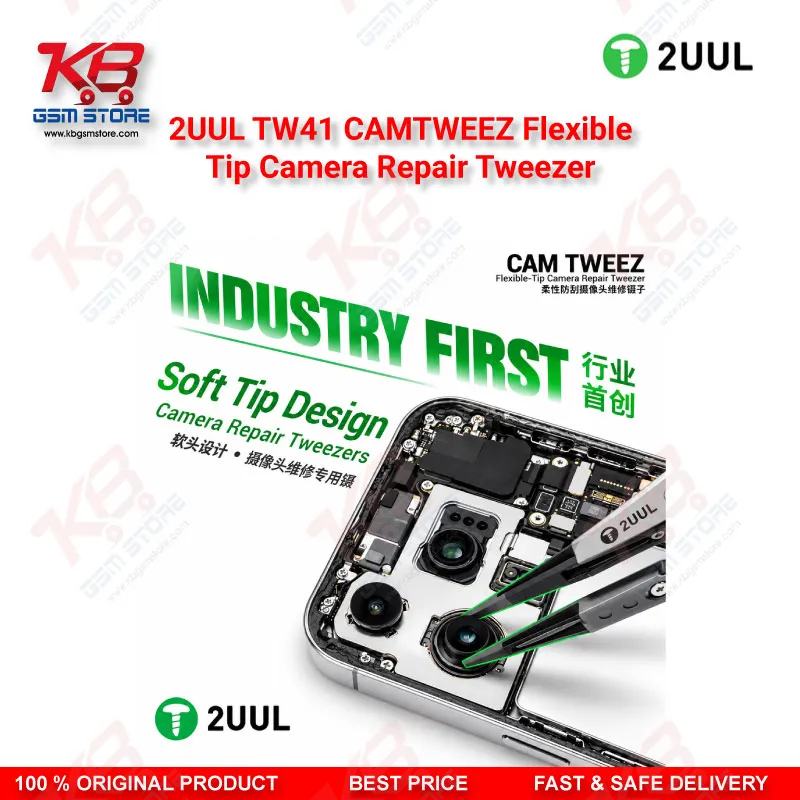2UUL TW41 CAMTWEEZ Flexible-Tip Camera Repair Tweezer
