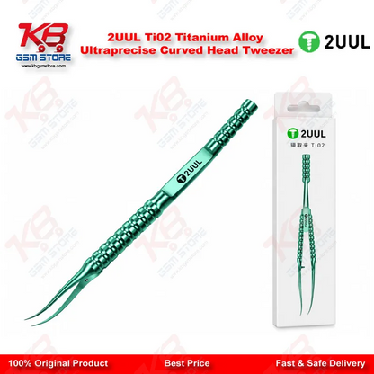 2UUL Ti02 Titanium Alloy Ultraprecise Curved Head Tweezer