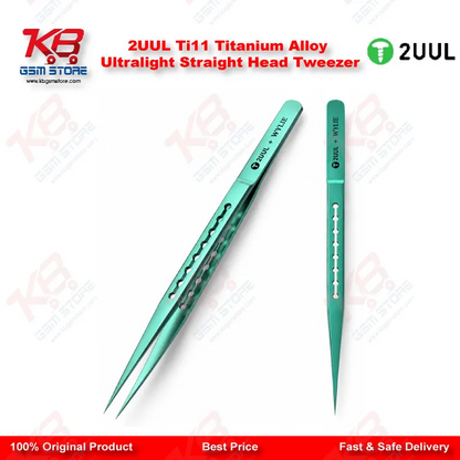 2UUL Ti11 Titanium Alloy Ultralight Straight Head Tweezer