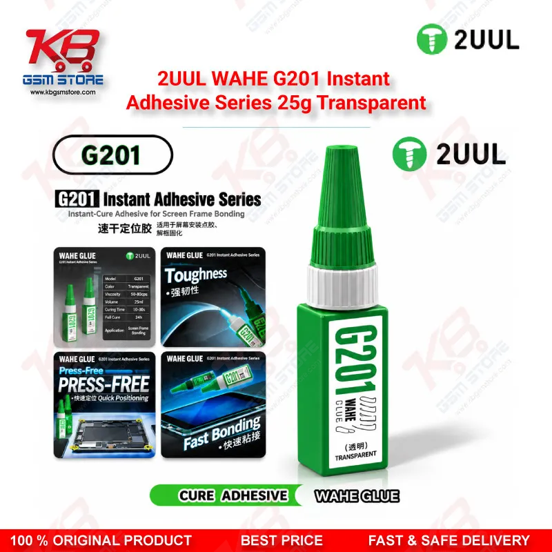 2UUL WAHE G201 Instant Adhesive Series 25g Transparent