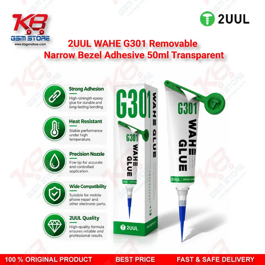 2UUL WAHE G301 Removable Narrow Bezel Adhesive 50ml Transparent