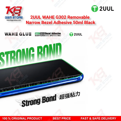 2UUL WAHE G302 Removable Narrow Bezel Adhesive 50ml Black