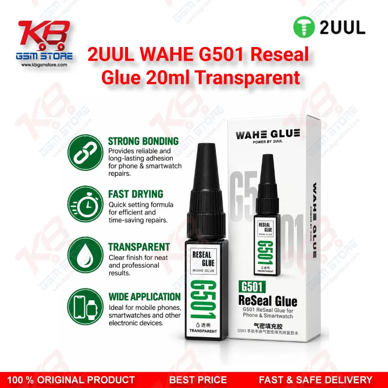 2UUL WAHE G501 Reseal Glue 20ml Transparent | Phone Sealant