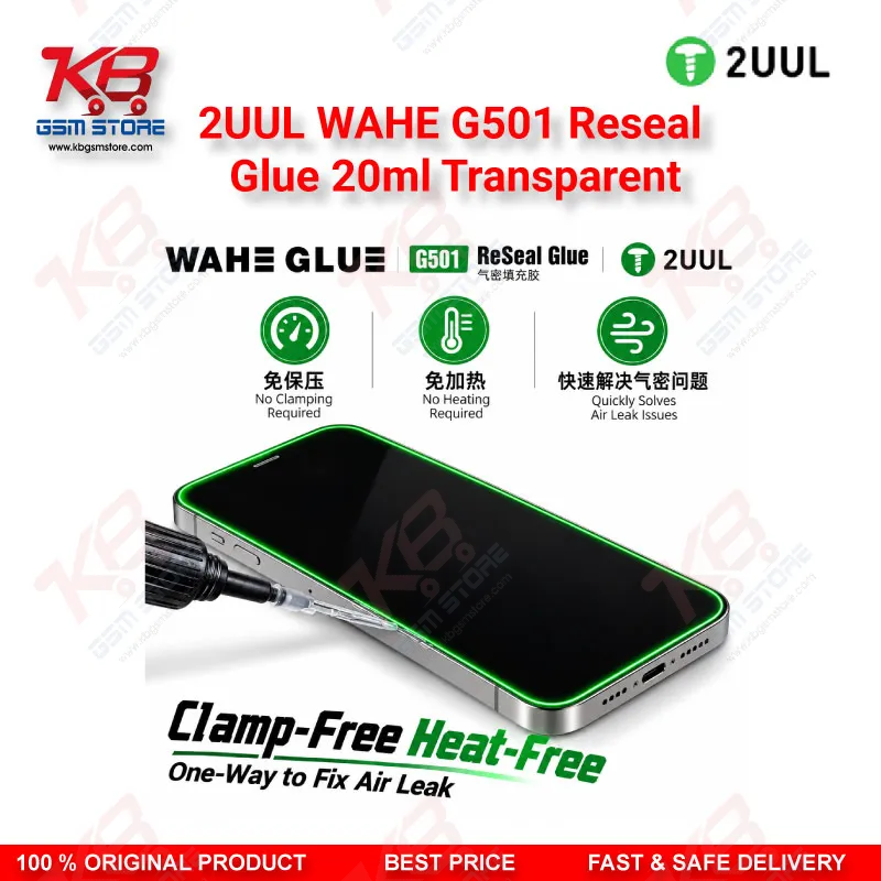 2UUL WAHE G501 Reseal Glue 20ml Transparent | Phone Sealant