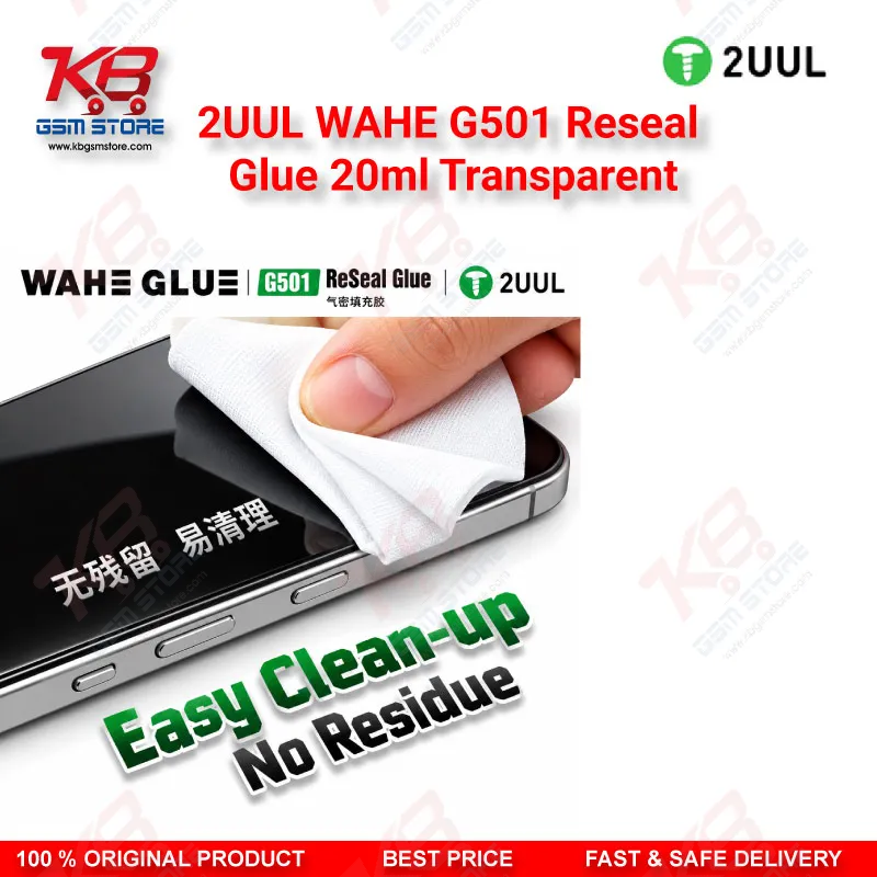 2UUL WAHE G501 Reseal Glue 20ml Transparent | Phone Sealant