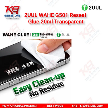 2UUL WAHE G501 Reseal Glue 20ml Transparent | Phone Sealant
