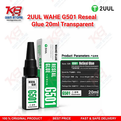 2UUL WAHE G501 Reseal Glue 20ml Transparent | Phone Sealant
