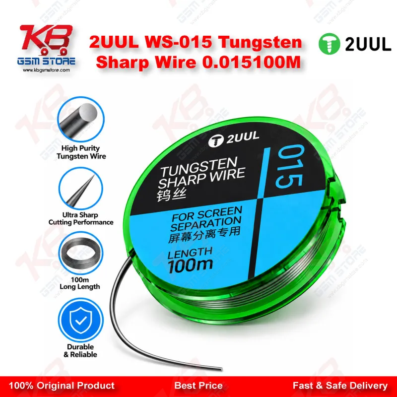 2UUL WS-015 Tungsten Sharp Wire 0.015*100M
