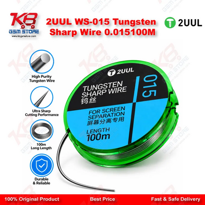 2UUL WS-015 Tungsten Sharp Wire 0.015*100M