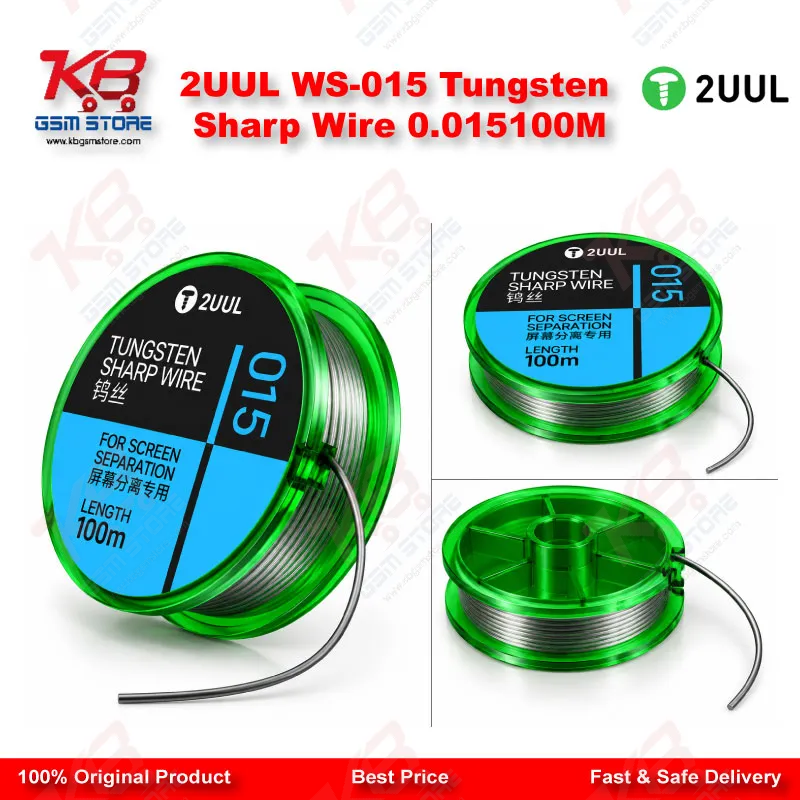 2UUL WS-015 Tungsten Sharp Wire 0.015*100M