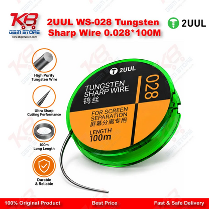 2UUL WS-028 Tungsten Sharp Wire 0.028*100M