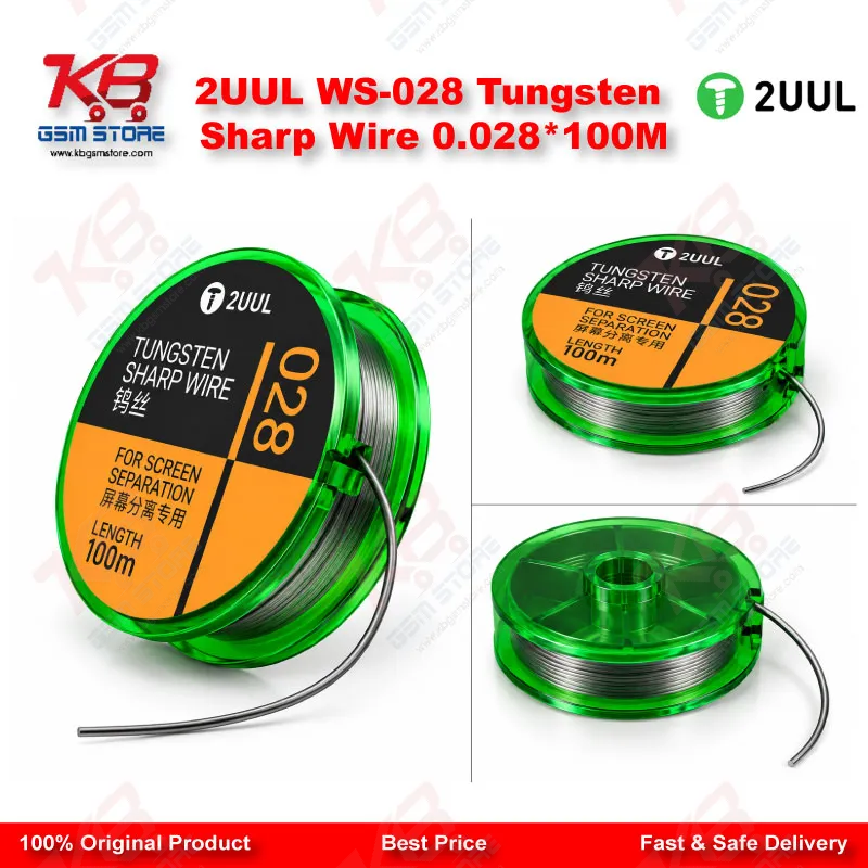 2UUL WS-028 Tungsten Sharp Wire 0.028*100M