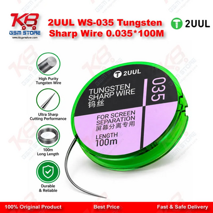 2UUL WS-035 Tungsten Sharp Wire 0.035*100M