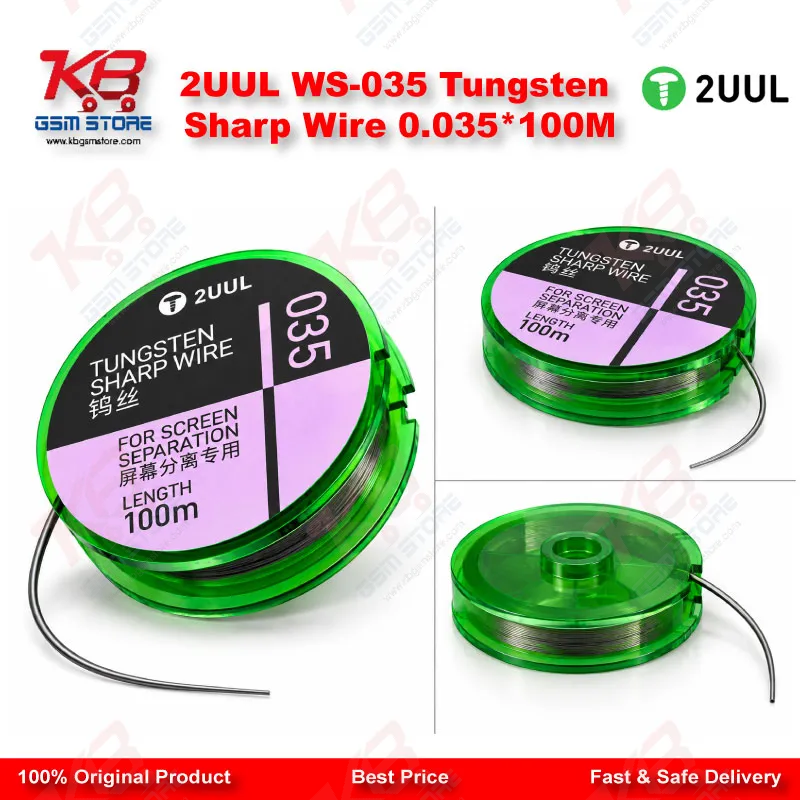2UUL WS-035 Tungsten Sharp Wire 0.035*100M