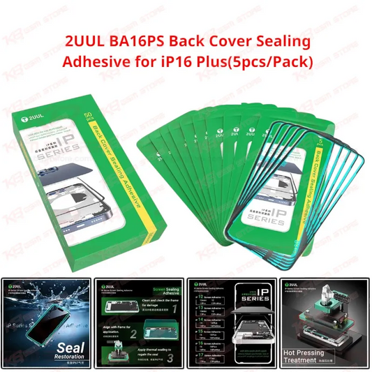 2UUL BA16PS Back Cover Sealing Adhesive for iP16 Plus(5pcs/Pack)