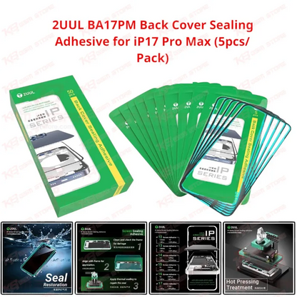 2UUL BA17PM Back Cover Sealing Adhesive for iP17 Pro Max (5pcs/Pack)
