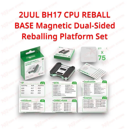 2UUL BH17 CPU REBALL BASE Magnetic Dual-Sided Reballing Platform Set