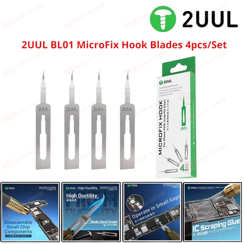 2UUL BL01 MicroFix Hook Blades 4pcs/Set