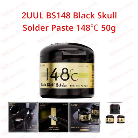 2UUL BS148 Black Skull Solder Paste 148℃ 50g
