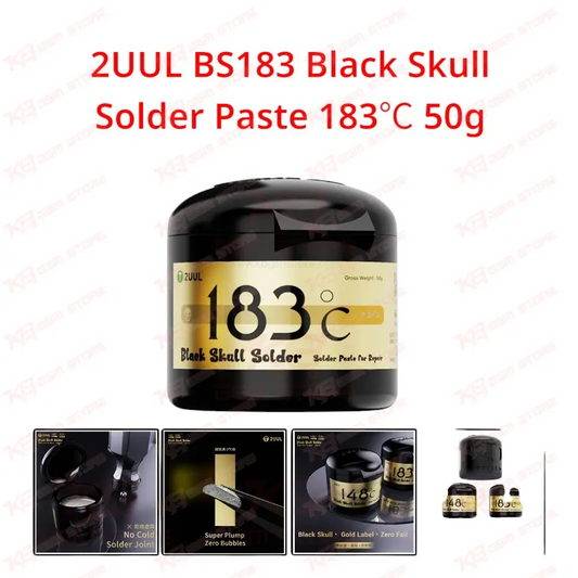 2UUL BS183 Black Skull Solder Paste 183℃ 50g