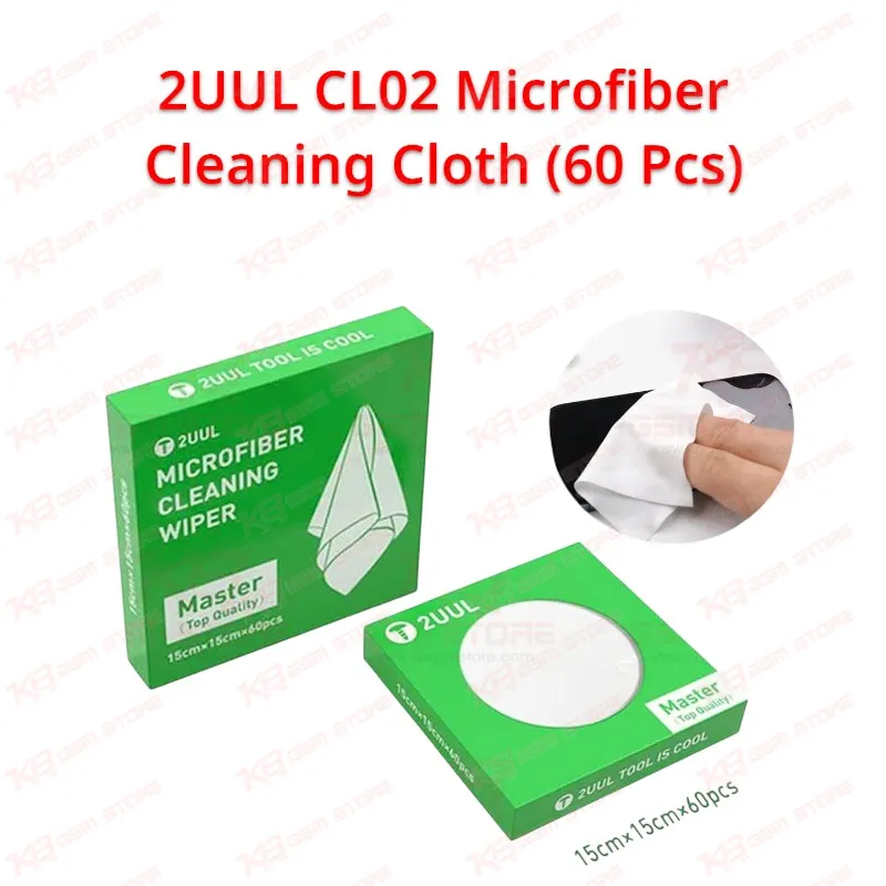 2UUL CL02 Microfiber Cleaning Cloth (60 Pcs)