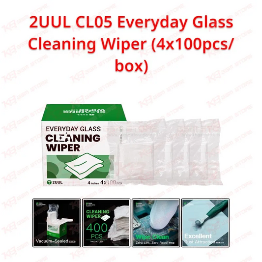 2UUL CL05 Everyday Glass Cleaning Wiper (4x100pcs/box)