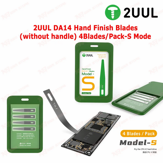 2UUL DA14 Hand Finish Blades (without handle) 4Blades/Pack-S Mode