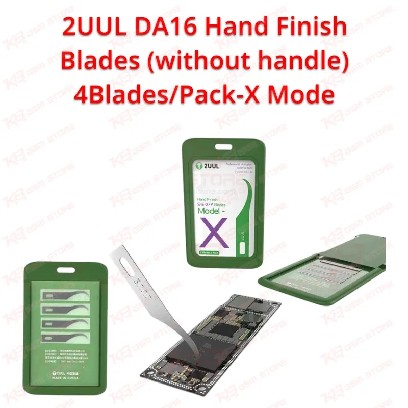 2UUL DA16 Hand Finish Blades (without handle) 4BladesPack-X Mode