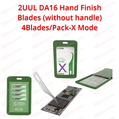 2UUL DA16 Hand Finish Blades (without handle) 4BladesPack-X Mode