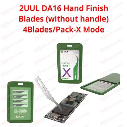 2UUL DA16 Hand Finish Blades (without handle) 4BladesPack-X Mode