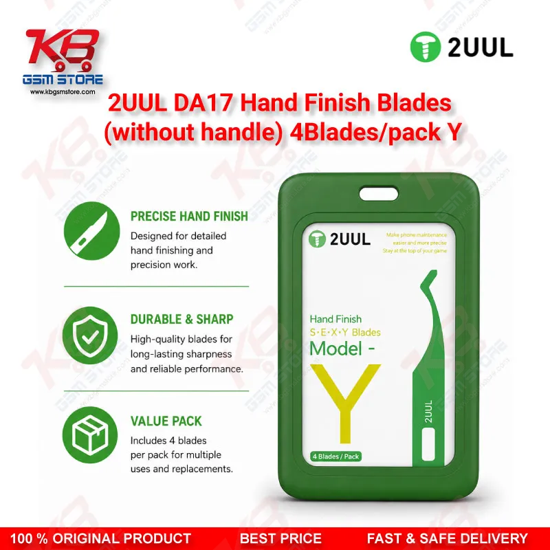 2UUL DA17 Model Y Hand Finish Blade – 4 Blades Pack (Without Handle)
