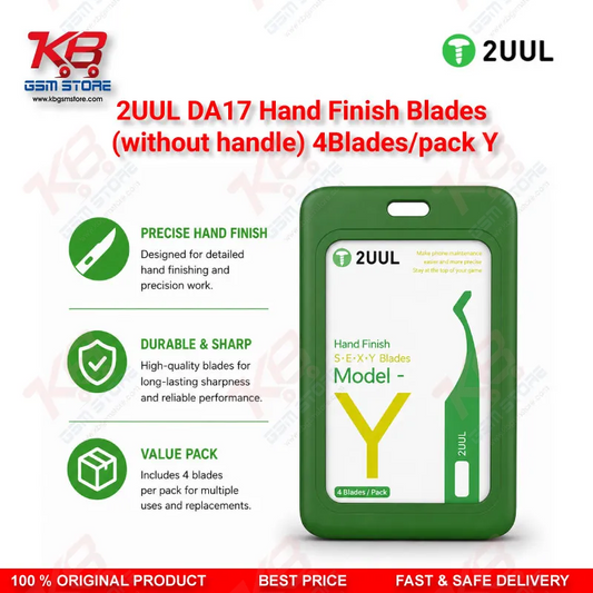 2UUL DA17 Model Y Hand Finish Blade – 4 Blades Pack (Without Handle)