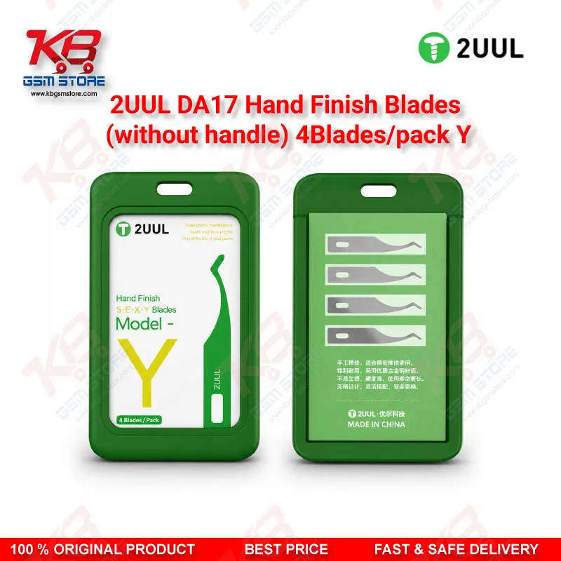2UUL DA17 Model Y Hand Finish Blade – 4 Blades Pack (Without Handle)