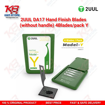 2UUL DA17 Model Y Hand Finish Blade – 4 Blades Pack (Without Handle)