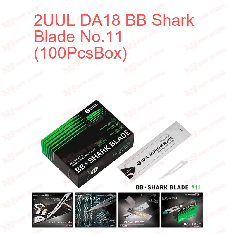 2UUL DA18 BB Shark Blade No.11 (100Pcs/Box)