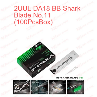 2UUL DA18 BB Shark Blade No.11 (100Pcs/Box)