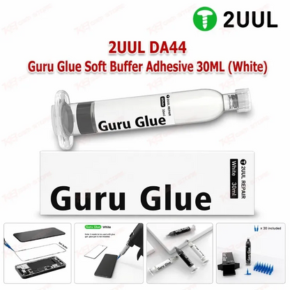 2UUL DA44 Guru Glue Soft Buffer Adhesive 30ML (White)