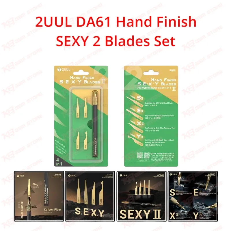 2UUL DA61 Hand Finish SEXY 2 Blades Set