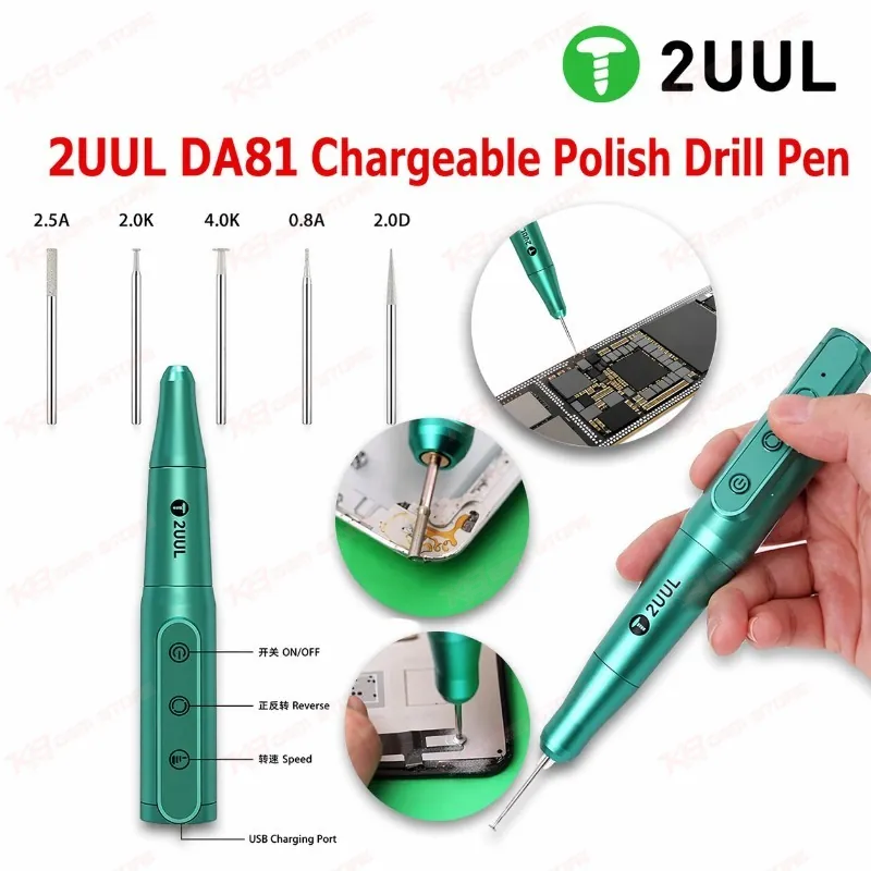 2UUL DA81 Chargeable Polish Drill Pen