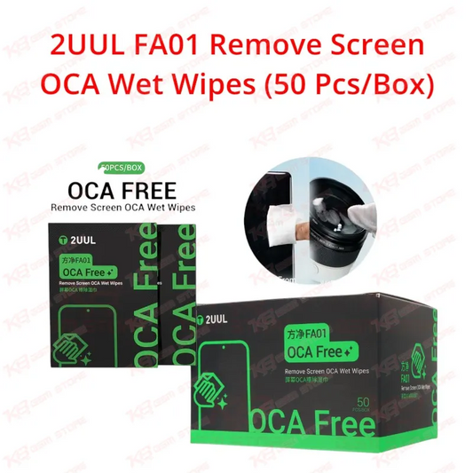 2UUL FA01 Remove Screen OCA Wet Wipes (50 Pcs/Box)