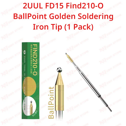 2UUL FD15 Find210-O BallPoint Golden Soldering Iron Tip (1 Pack)