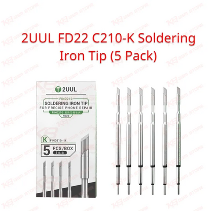 2UUL FD22 C210-K Soldering Iron Tip (5 Pack)