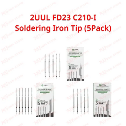 2UUL FD23 C210-I Soldering Iron Tip (5 Pack)