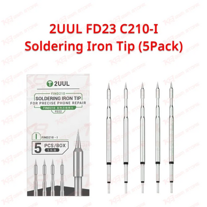 2UUL FD23 C210-I Soldering Iron Tip (5 Pack)