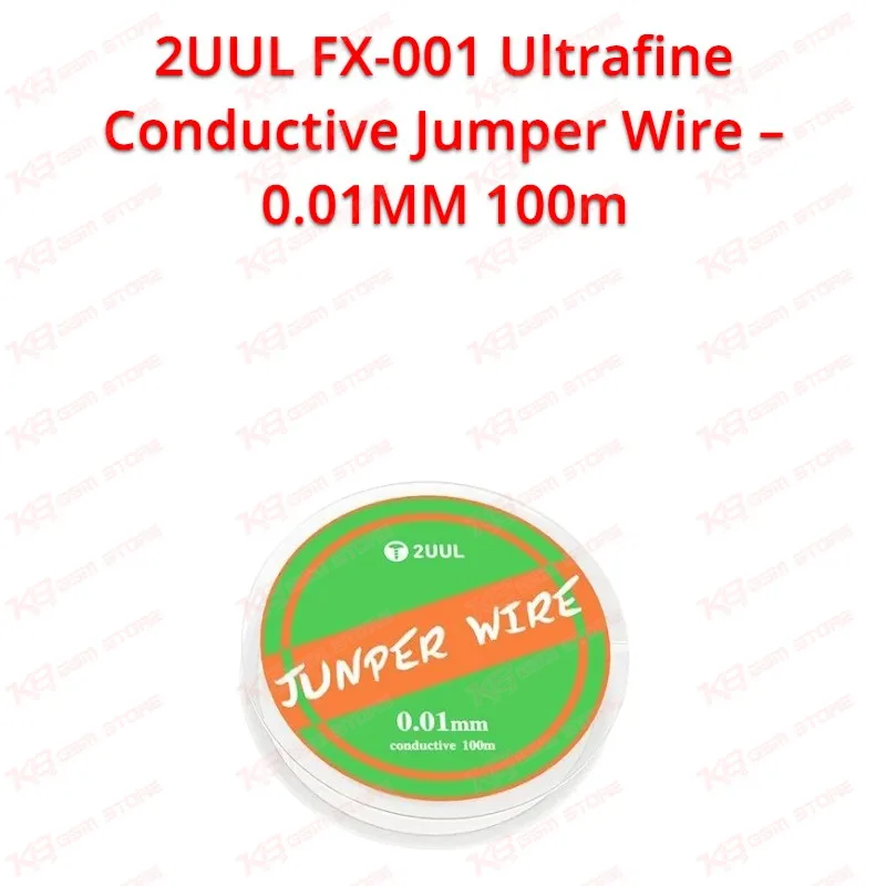 2UUL FX-001 Ultrafine Conductive Jumper Wire – 0.01MM 100m