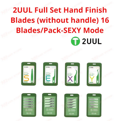2UUL Full Set Hand Finish Blades (without handle) 16 Blades/Pack-SEXY Mode